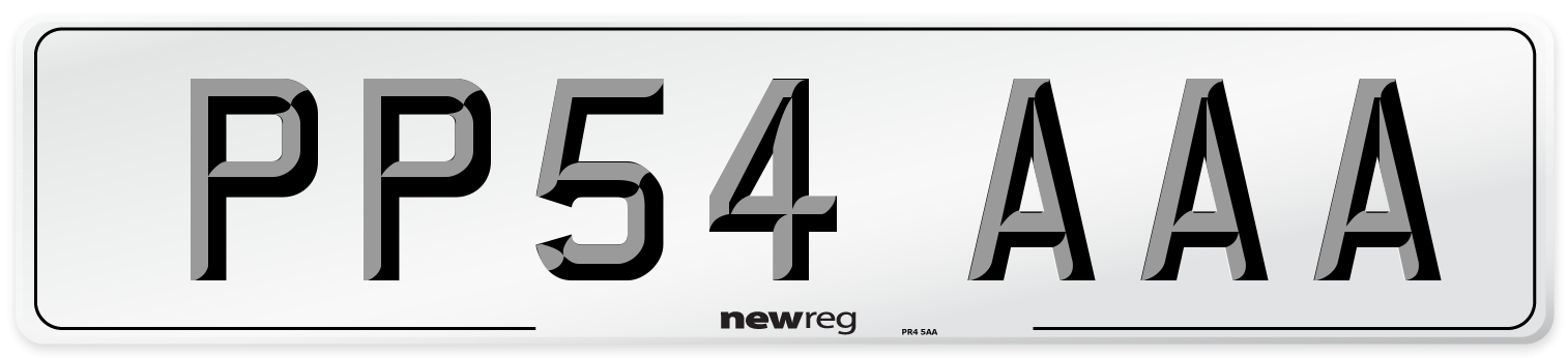PP54 AAA Number Plate from New Reg